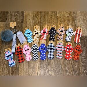 NEW Neoprene Chapstick Keychain Bundle